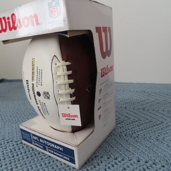 Wilson Official NFL Autograph Football White Panel The Duke alan page signed - Picture 4 of 4